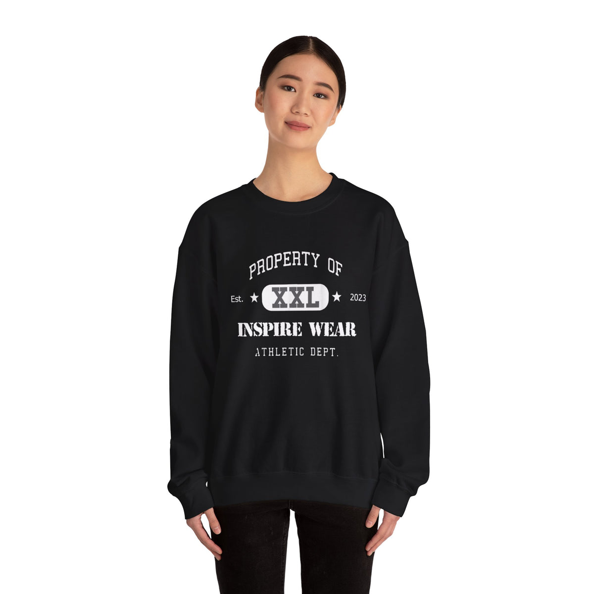 "Property of Inspire Wear" Athletic Crewneck Sweatshirt