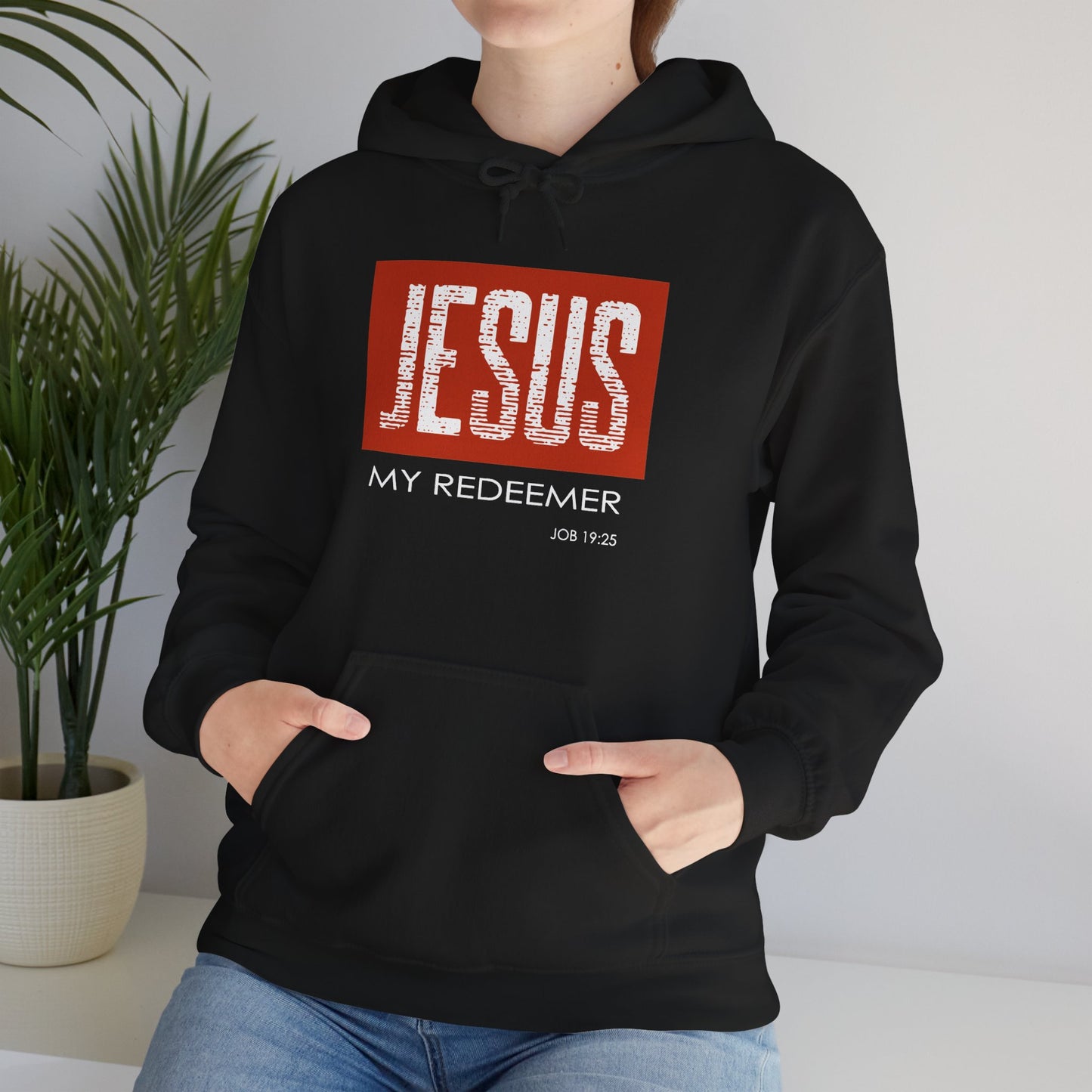 "Jesus My Redeemer" Inspirational Pullover Hoodie