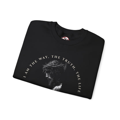 "I Am The Way" Jesus Inspirational Crewneck Sweatshirt