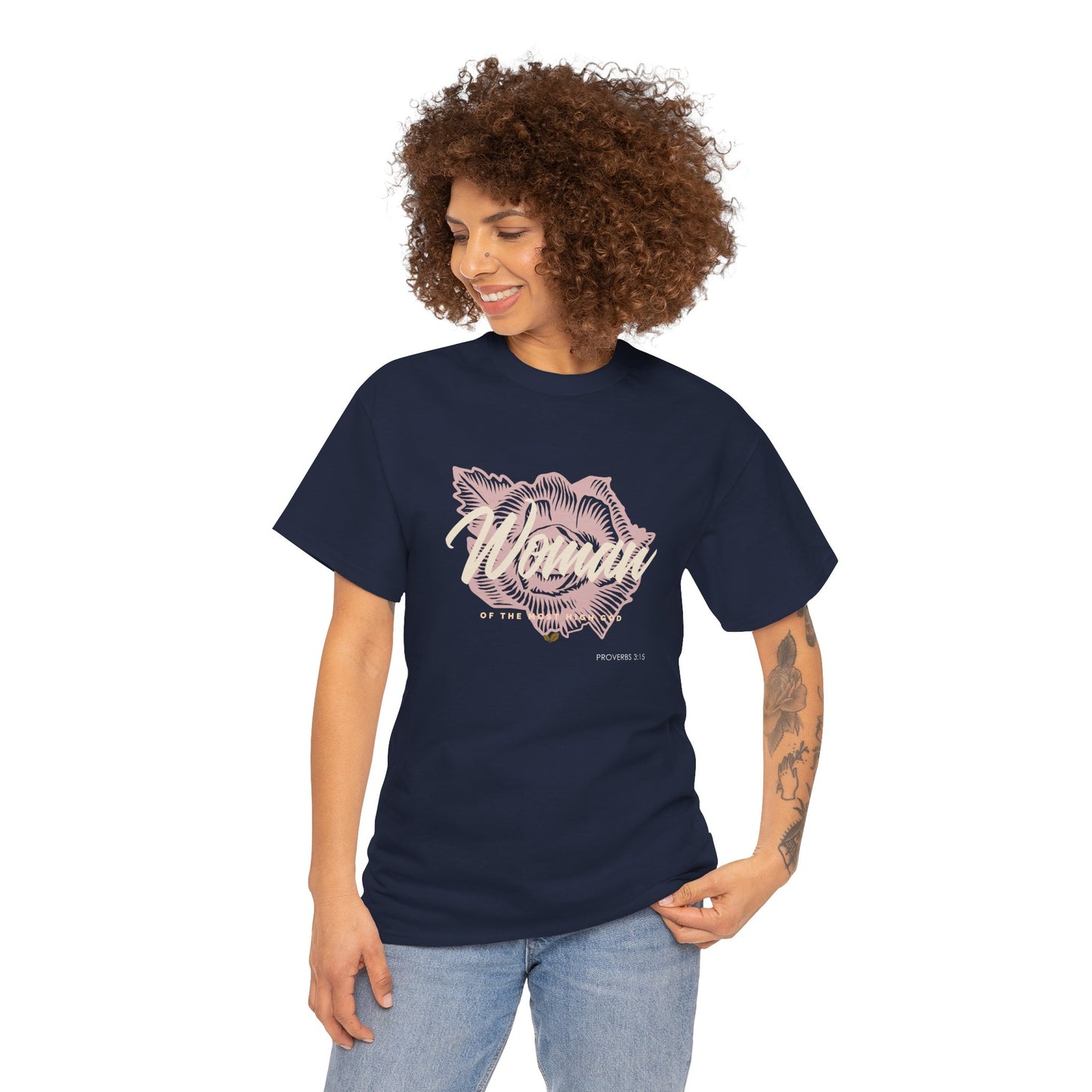 Woman of the Most High God Women's Heavy Cotton Tee