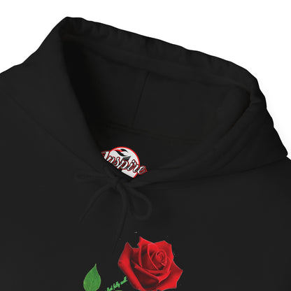 "Fearfully and Wonderfully Made" Rose Graphic Pullover Hoodie
