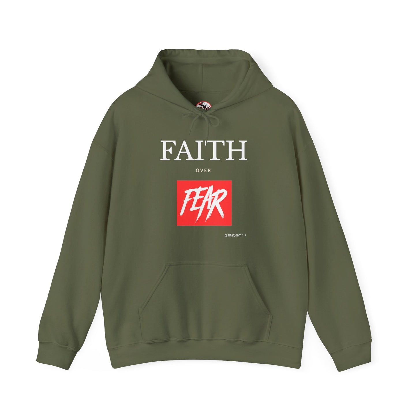 "Faith Over Fear" Inspirational Pullover Hoodie