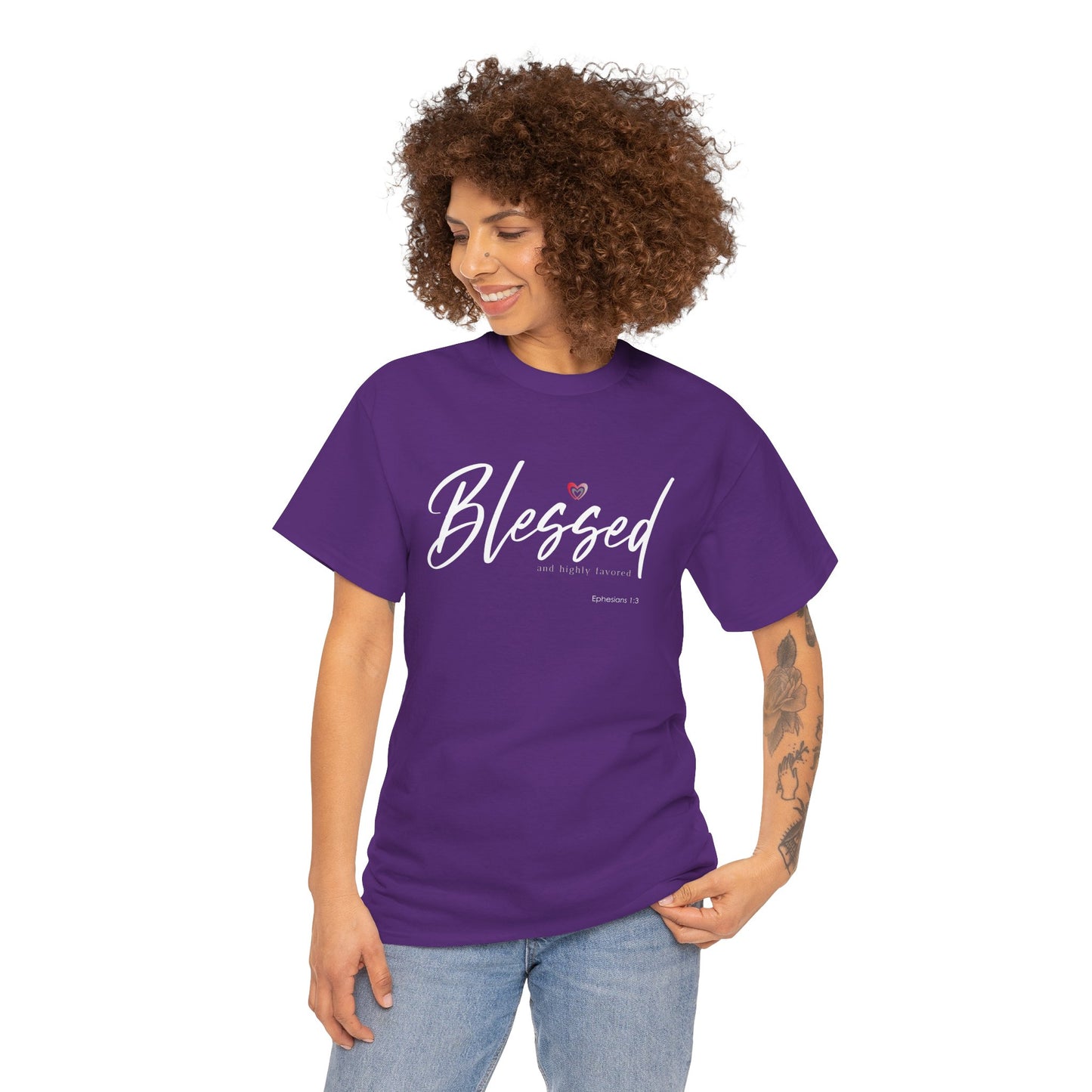 "Blessed" Women's Inspirational Graphic T‑Shirt