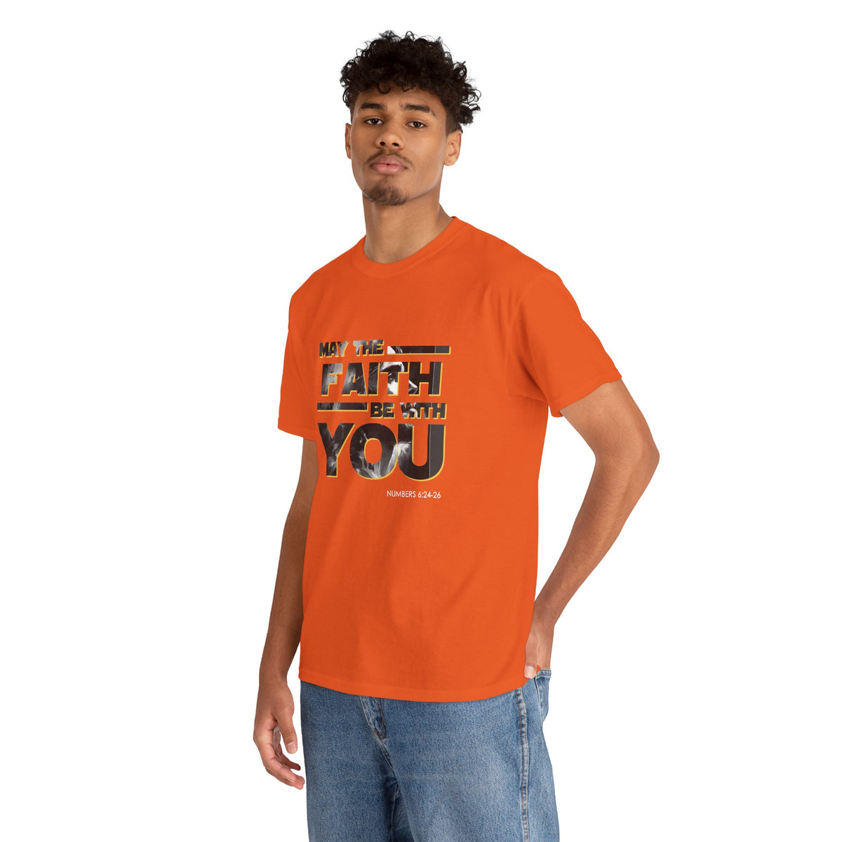 "May The Faith Be With You" Inspirational Graphic T‑Shirt