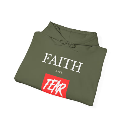 "Faith Over Fear" Inspirational Pullover Hoodie