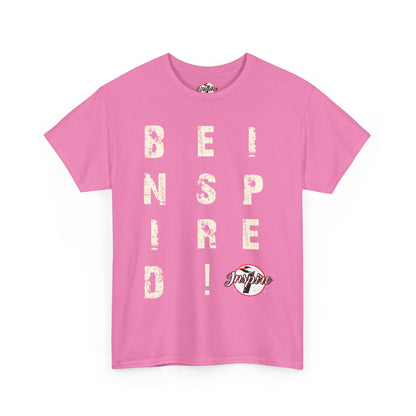 "Be Inspired" Motivational Vertical Graphic T-Shirt