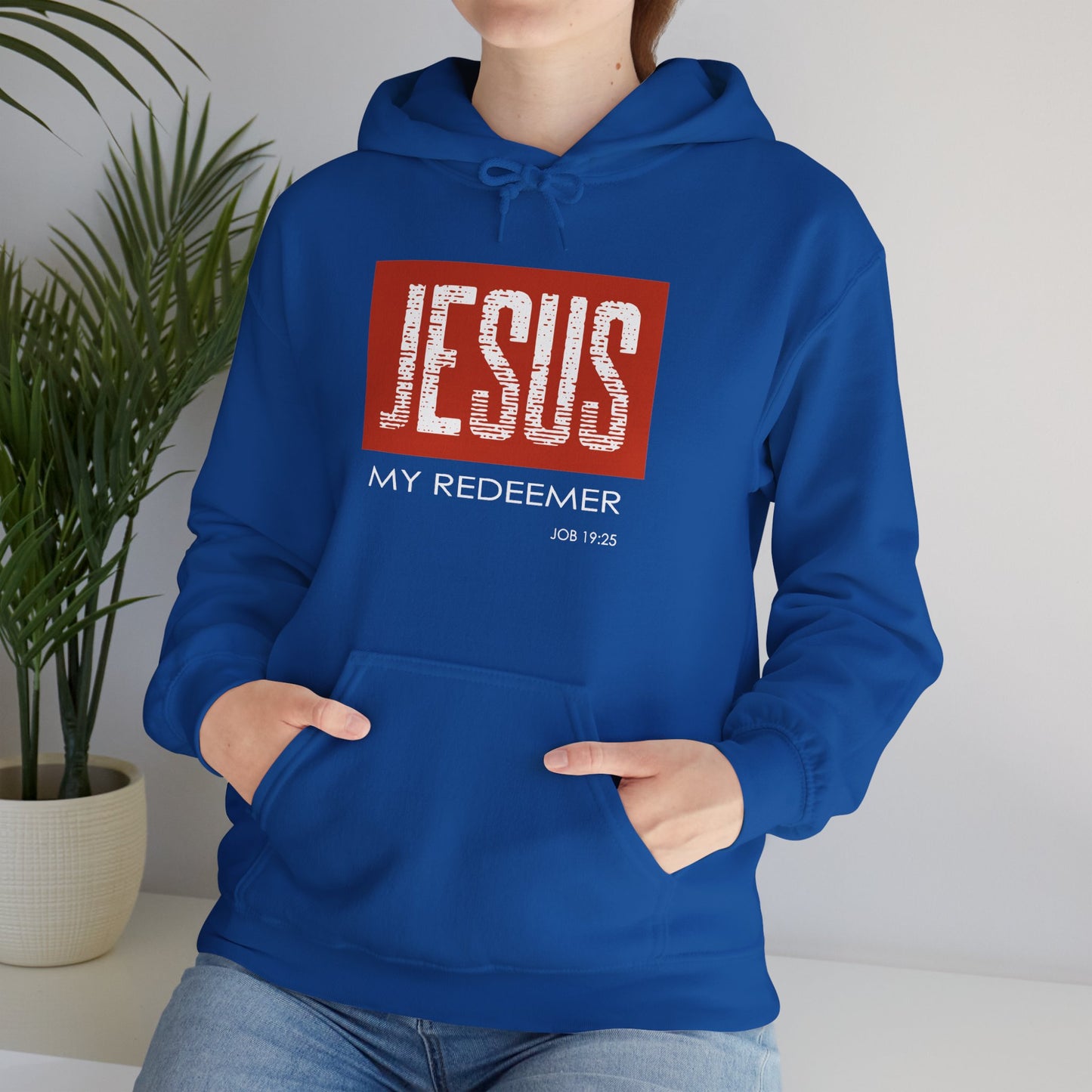 "Jesus My Redeemer" Inspirational Pullover Hoodie