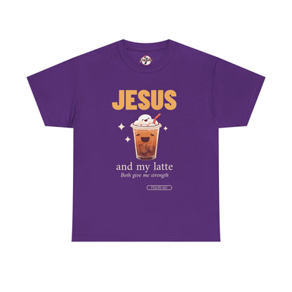 “Jesus and My Latte” Faith & Coffee Unisex Graphic Tee