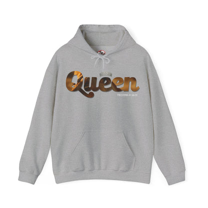 "I am Queen" Womens Affirmation Heavy Blend™ Hooded Sweatshirt
