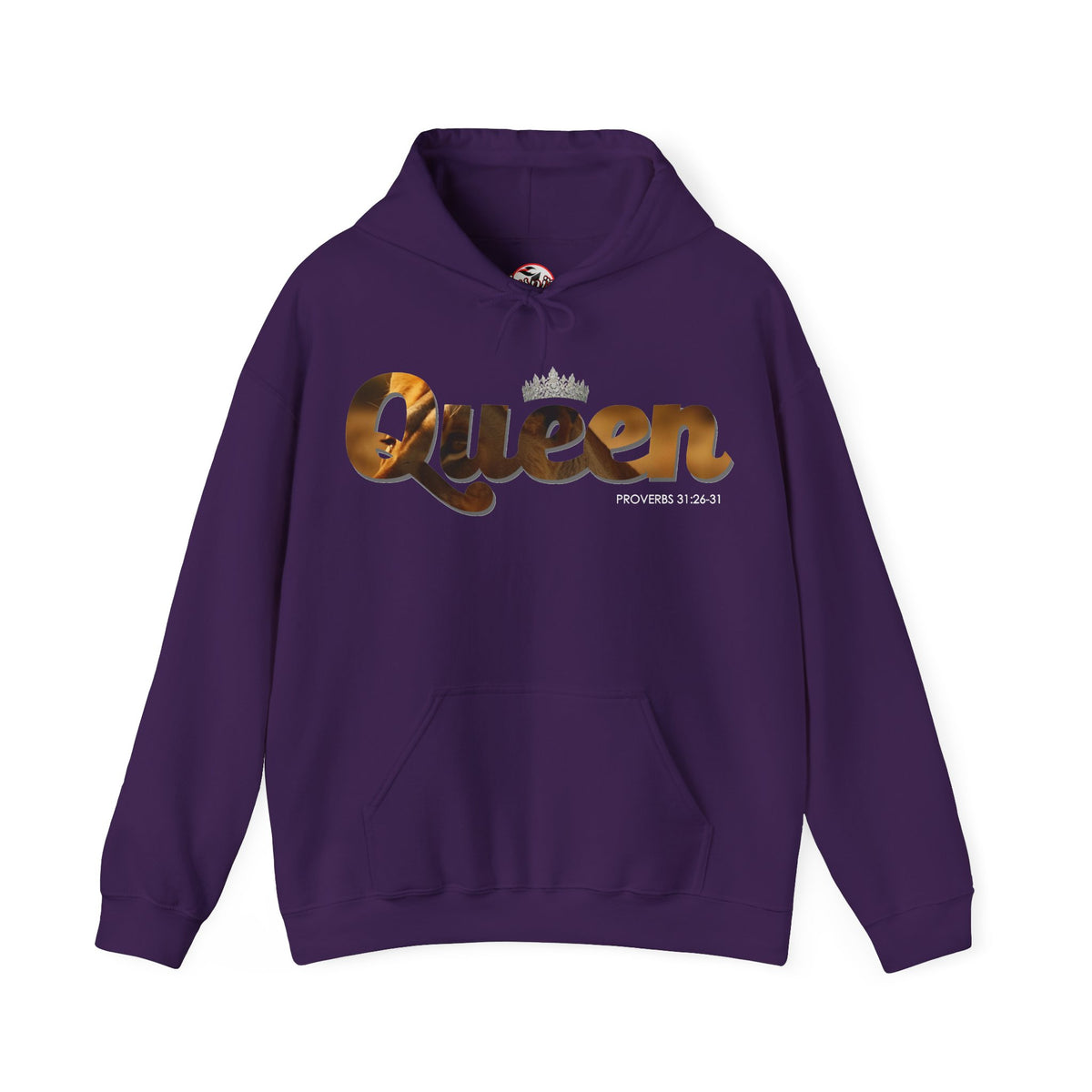 "I am Queen" Womens Affirmation Heavy Blend™ Hooded Sweatshirt