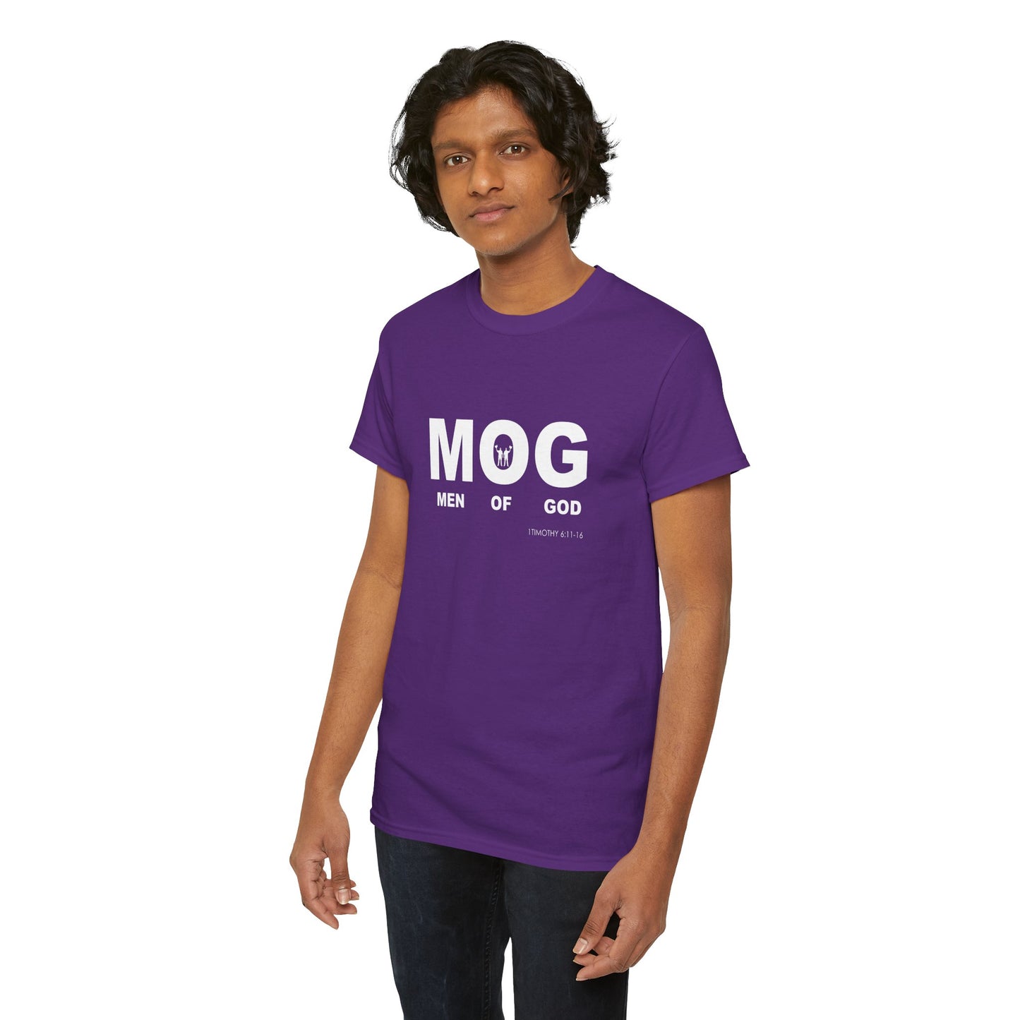 "MOG" Men of God Faith Based Graphic T-Shirt - Unisex Heavy Cotton Tee