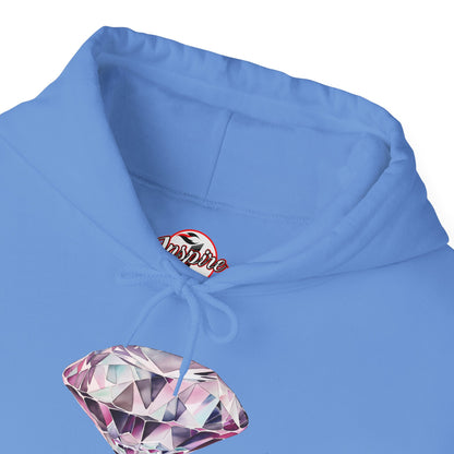 "No pressure, no Diamond" Inspirational Graphic Pullover Hoodie