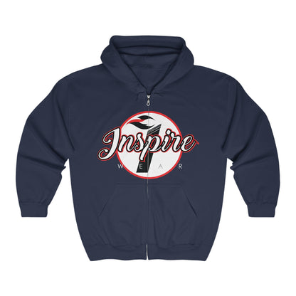 Inspire Wear Sports Unisex Heavy Blend™ Full Zip Hooded Sweatshirt