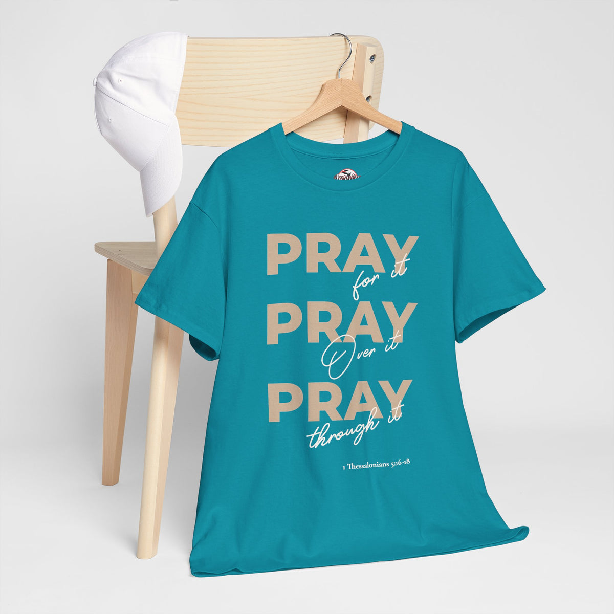 "Pray for it, Pray over it, Pray through it" Motivational Graphic T-Shirt