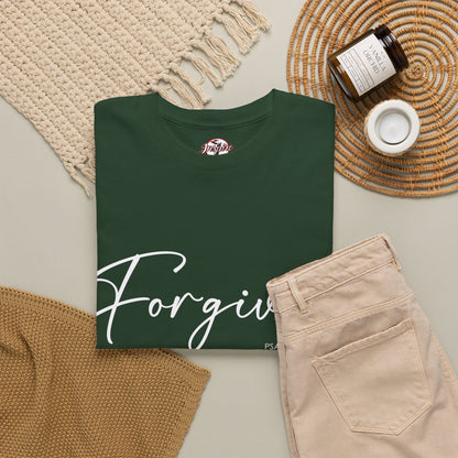 "Forgiven" Womens Christian Faith T-Shirt