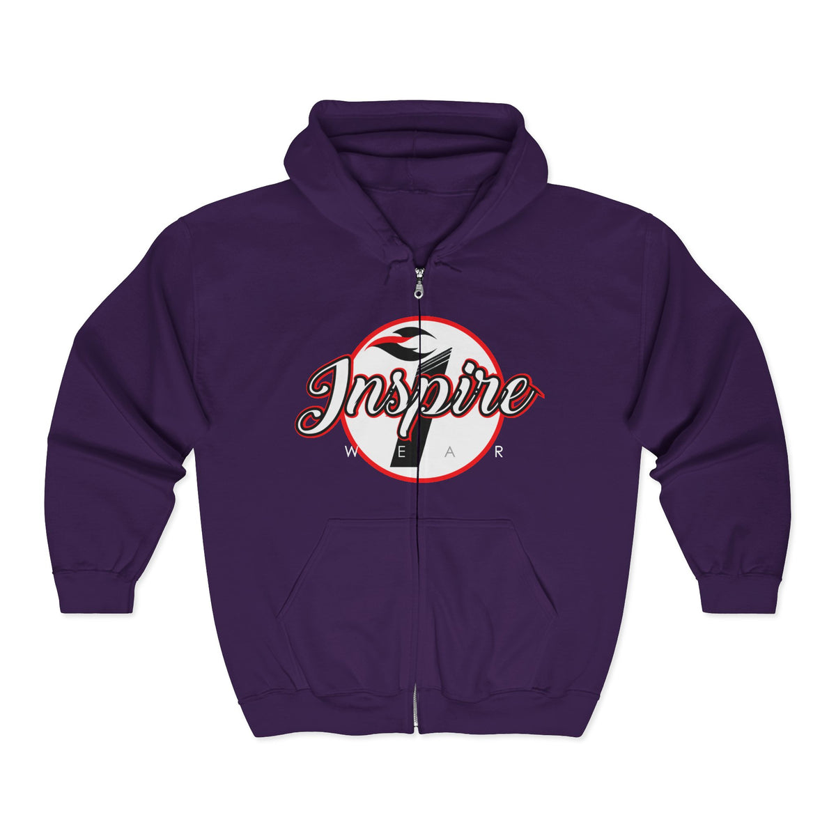 Inspire Logo Motivational Full Zip Hoodie