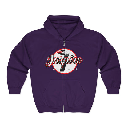Inspire Logo Motivational Full Zip Hoodie