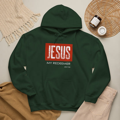 "Jesus My Redeemer" Inspirational Pullover Hoodie