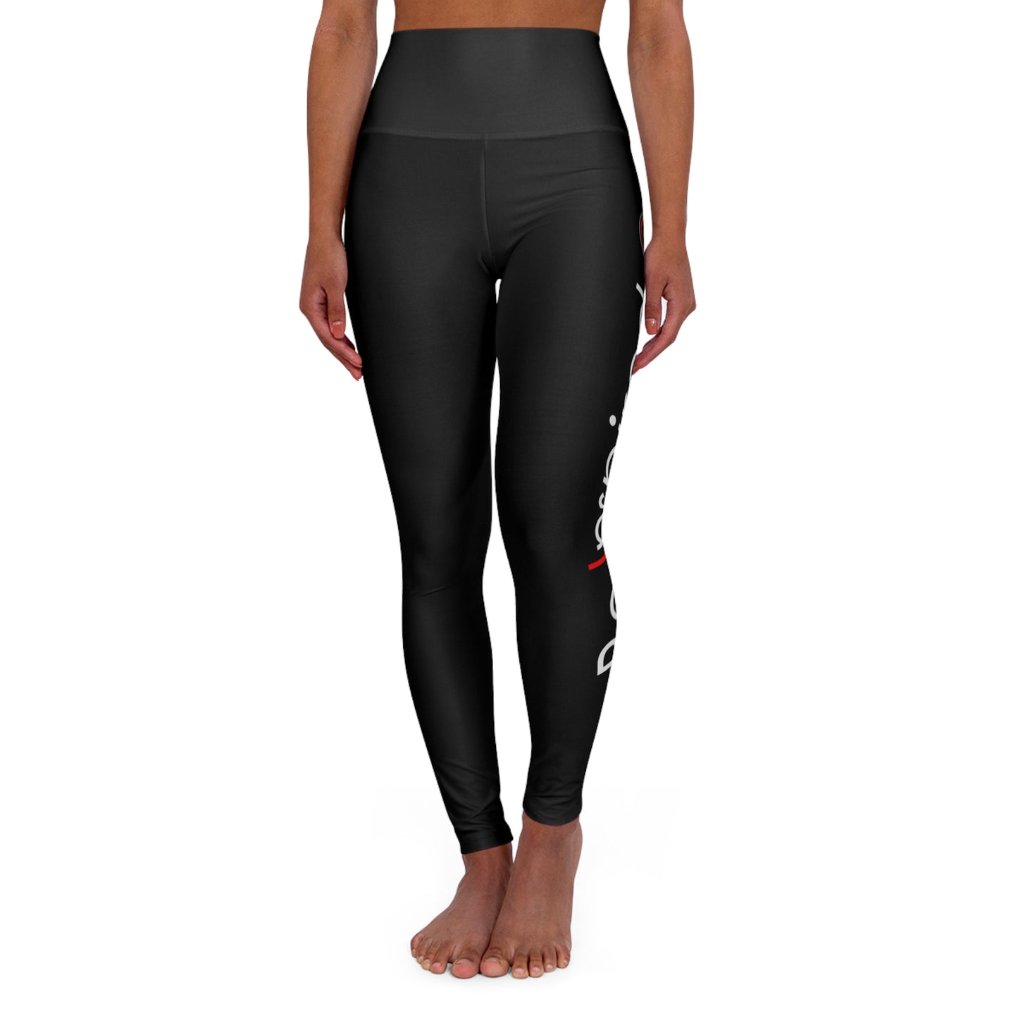 Inspire Wear High Waisted Yoga Leggings (Black) (AOP)