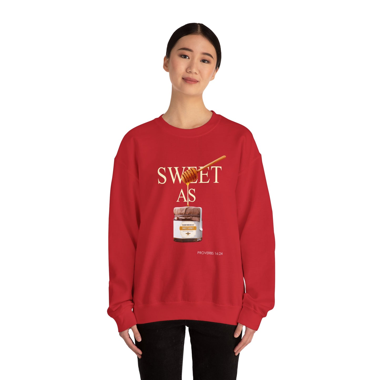 "Pleasant Words" Women's Inspirational Crewneck Sweatshirt