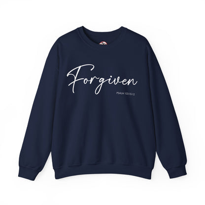 "Forgiven" Inspirational Pullover Crewneck Sweatshirt