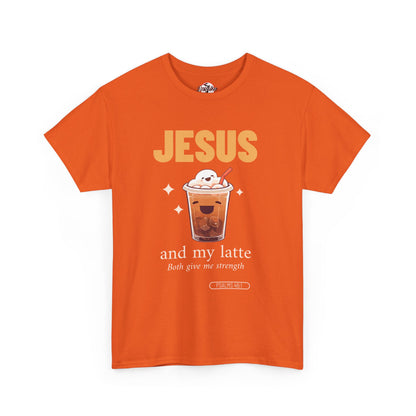“Jesus and My Latte” Faith & Coffee Unisex Graphic Tee