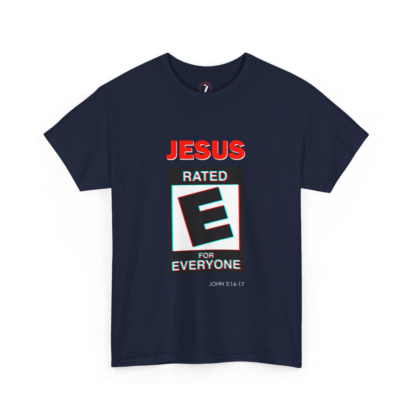 Jesus Rated E Unisex Heavy Cotton Tee Christian T-Shirt