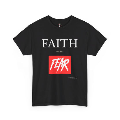 Faith Over Fear Men's Unisex Heavy Cotton Tee