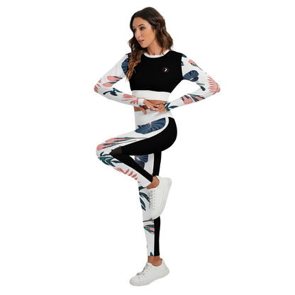 Inspire Wear All-Over Print Women's Sport Set With Backless Top And Leggings