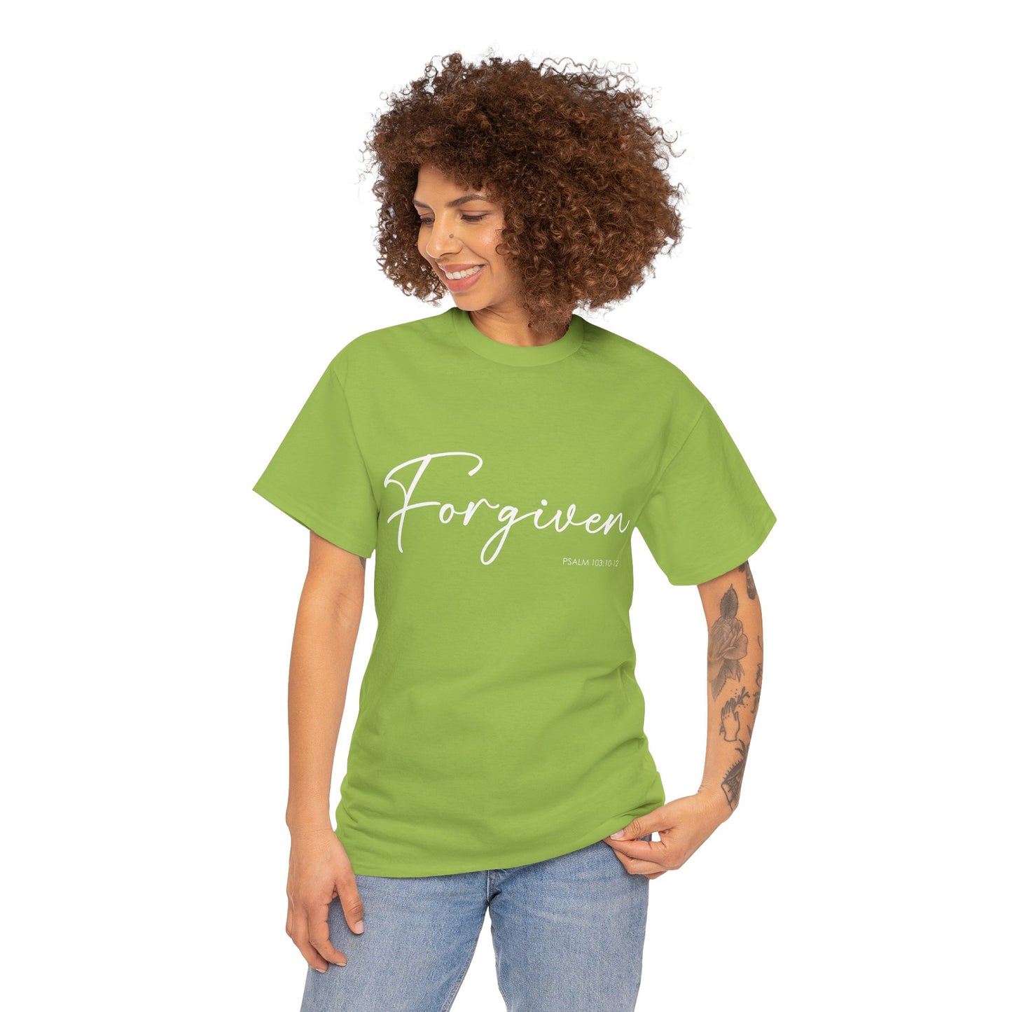 "Forgiven" Womens Christian Faith T-Shirt