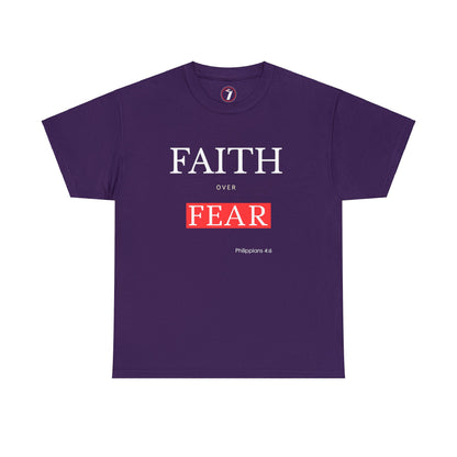 Faith over Fear Unisex Heavy Cotton Tee