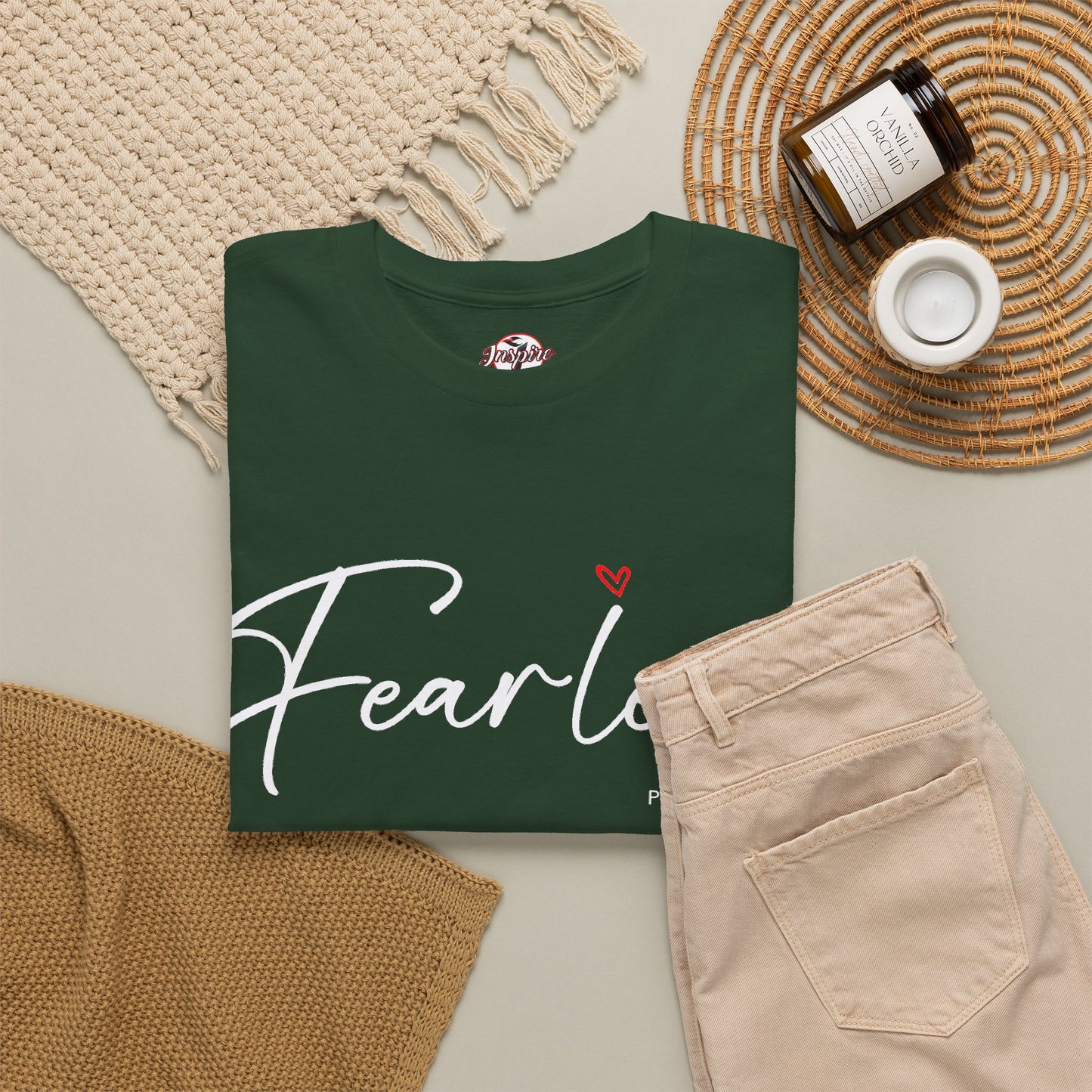 "Fearless" Inspirational Graphic T-Shirt