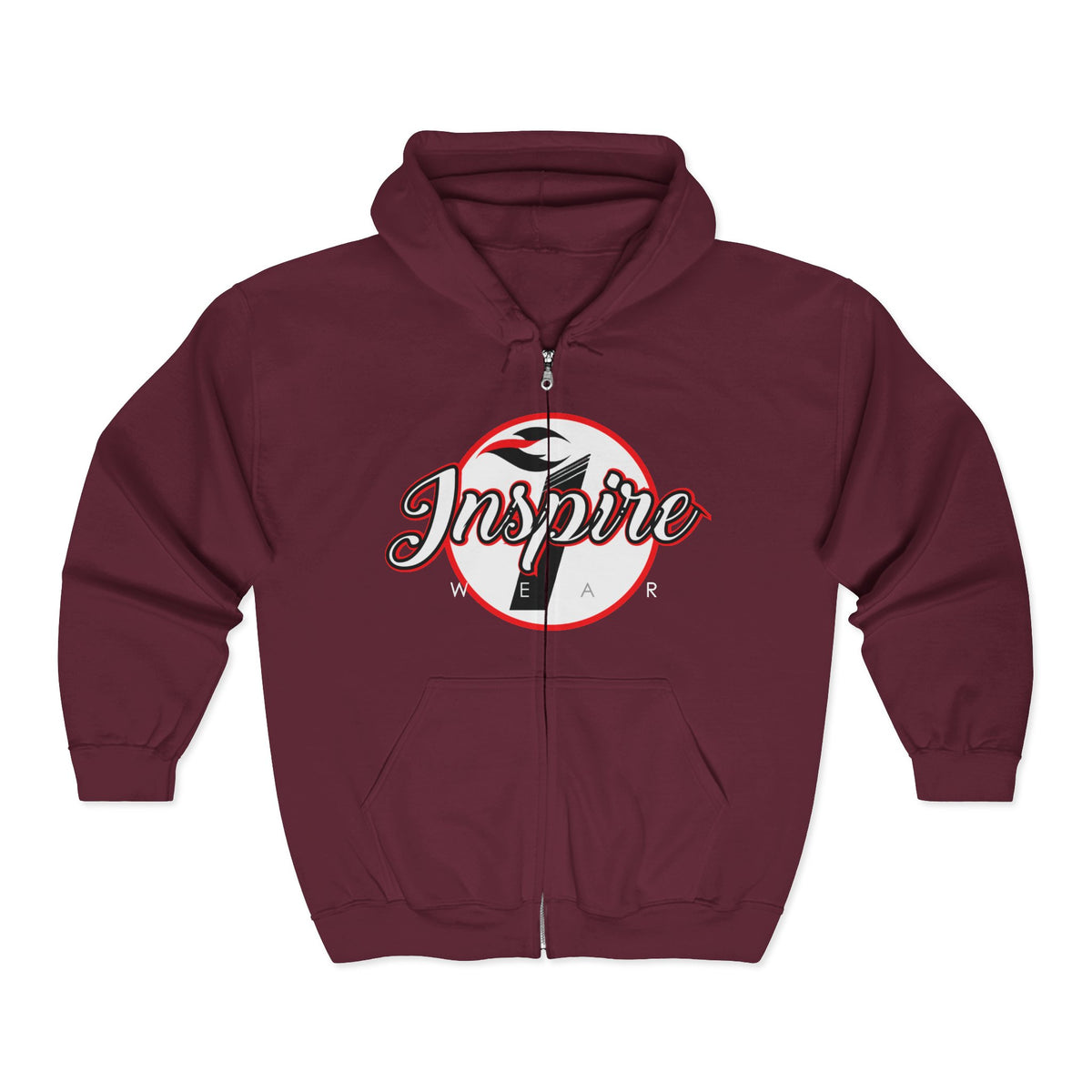 Inspire Logo Motivational Full Zip Hoodie