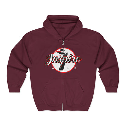 Inspire Logo Motivational Full Zip Hoodie