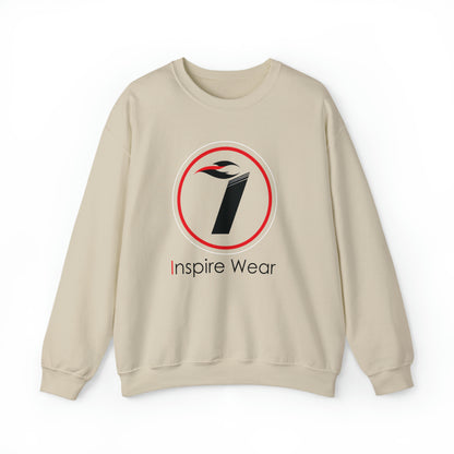 Inspire Wear Black Logo Unisex Heavy Blend™ Crewneck Sweatshirt