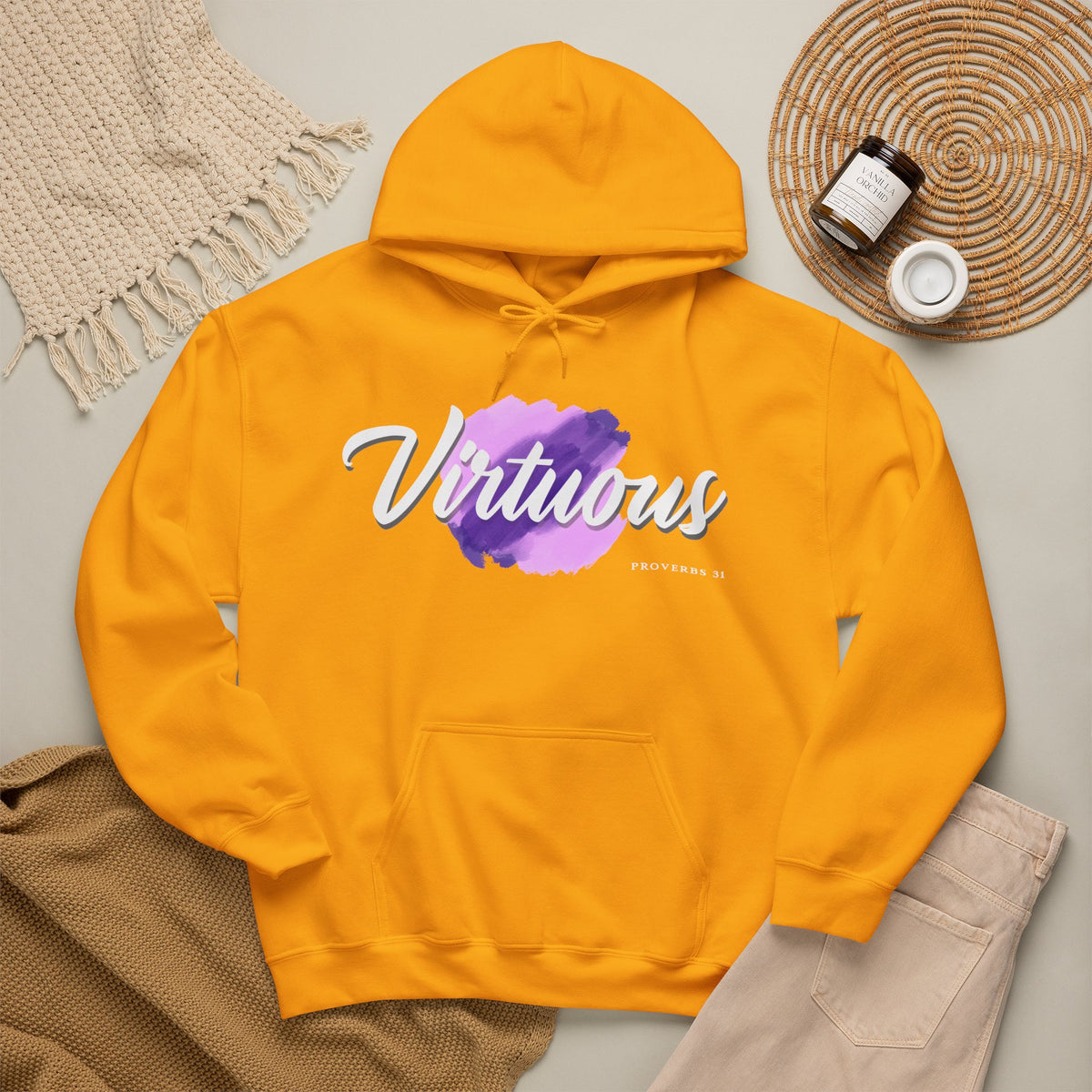 "Virtuous" Affirmation Pullover Hoodie