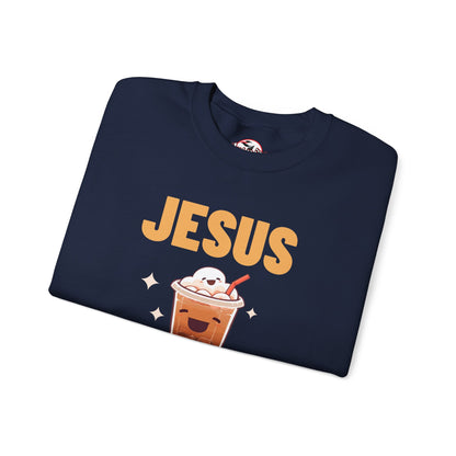 "Jesus and My Latte" Crewneck Sweatshirt