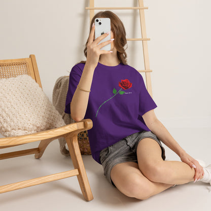 "Fearfully and Wonderfully Made" Rose Affirmative Graphic T-Shirt
