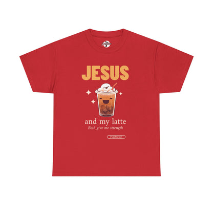 “Jesus and My Latte” Faith & Coffee Unisex Graphic Tee
