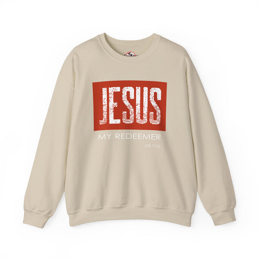 "Jesus My Redeemer" Inspirational Crewneck Sweatshirt
