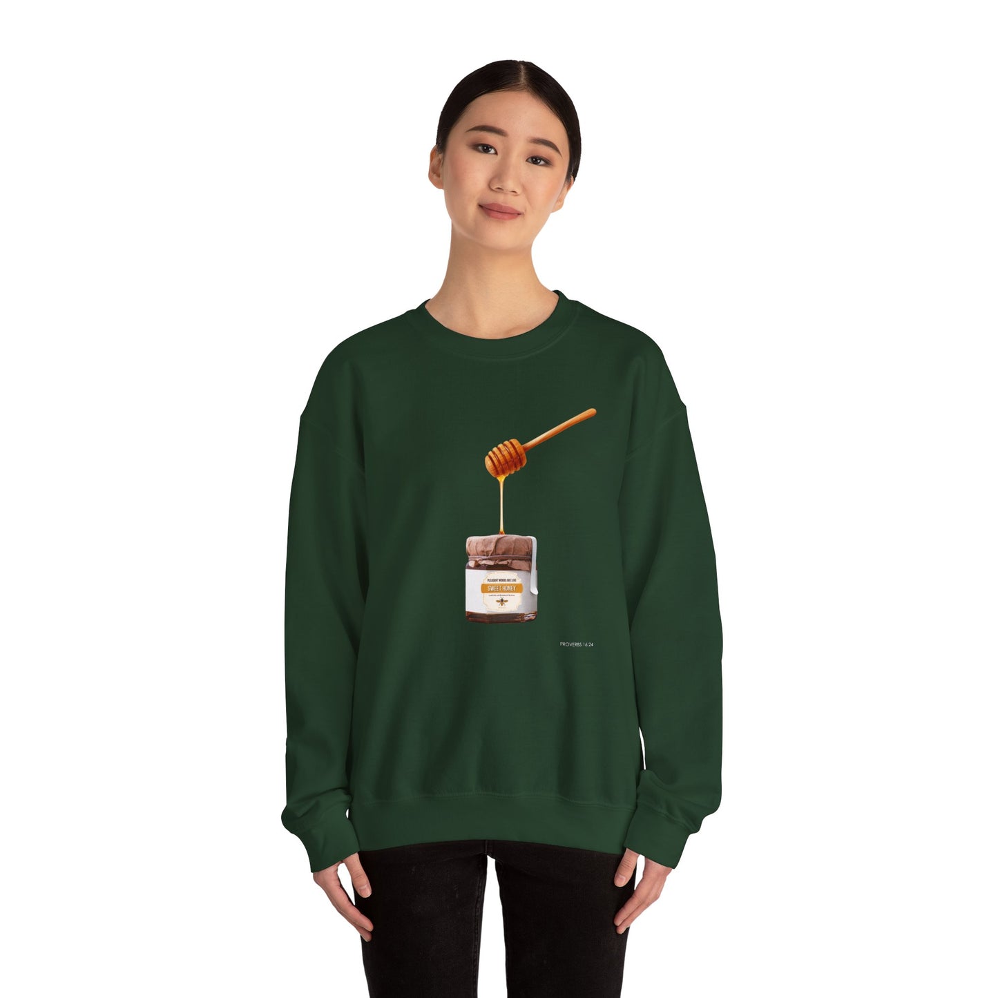 "Pleasant Words" Women's Inspirational Crewneck Sweatshirt