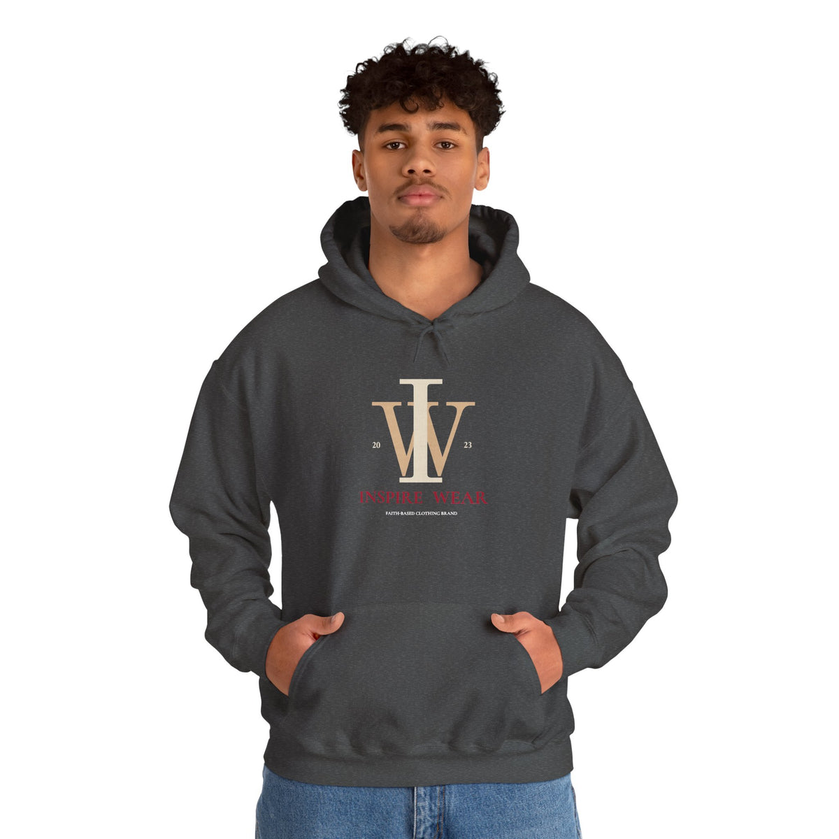 Inspire Wear IW Monogram Logo Pullover Hoodie