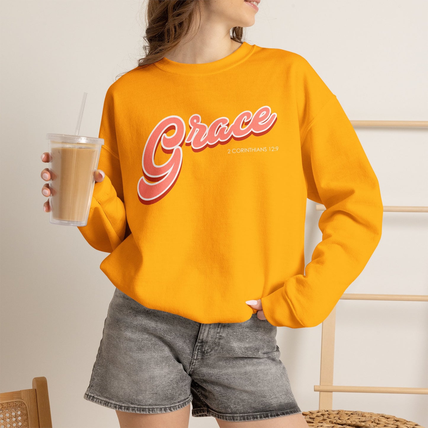 "Grace" Inspirational Crewneck Sweatshirt