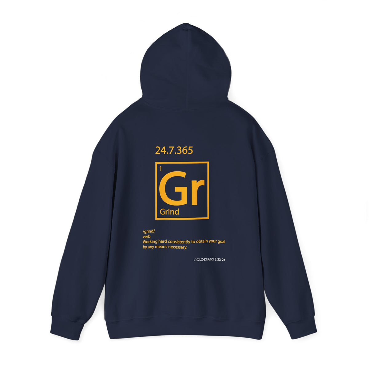 "Grind" Motivational Unisex Pullover Hoodie