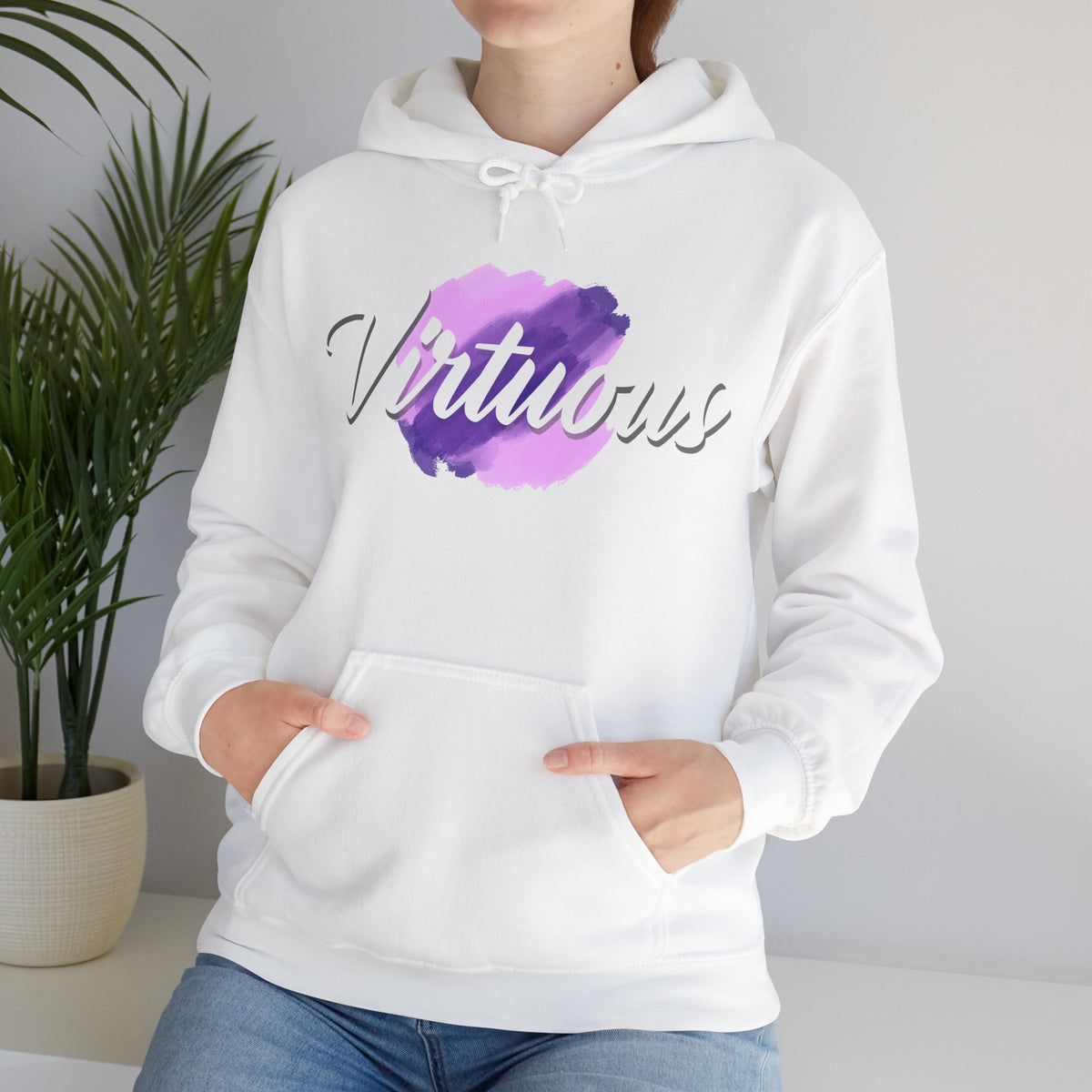 "Virtuous" Affirmation Pullover Hoodie