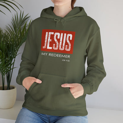 "Jesus My Redeemer" Inspirational Pullover Hoodie