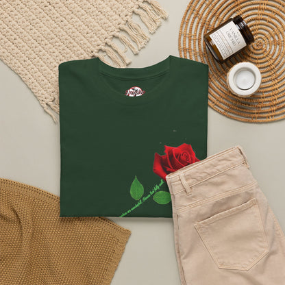 "Fearfully and Wonderfully Made" Rose Affirmative Graphic T-Shirt