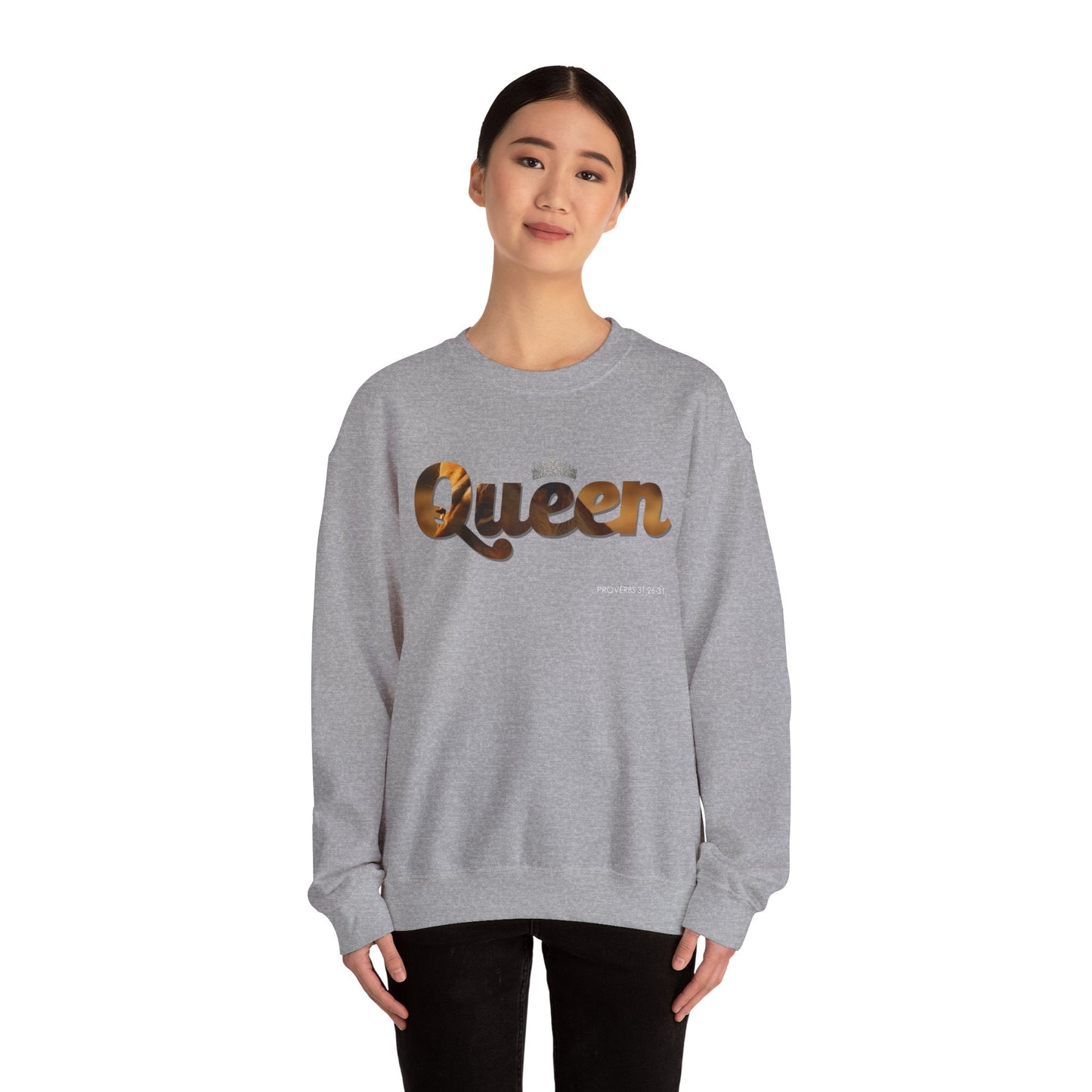 "Queen" Women's Inspirational Pullover Sweatshirt