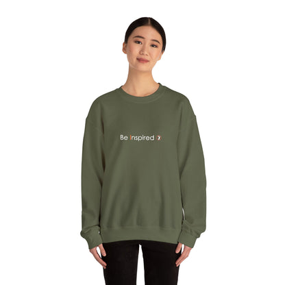 "Be Inspired" Embroidered Crewneck Sweatshirt