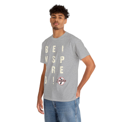 "Be Inspired" Motivational Vertical Graphic T-Shirt
